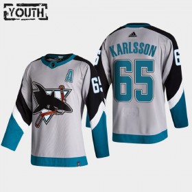 San Jose Sharks Hockeydrakt Erik Karlsson 65 2020-2021 Reverse Retro Authentic - Barn
